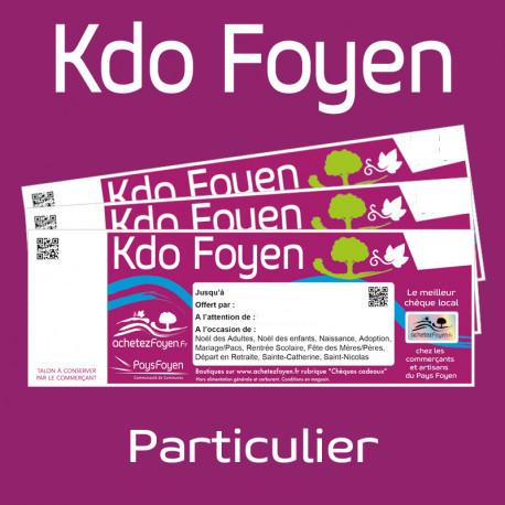 Le Kdo Foyen : le chèque cadeau pour les particuliers